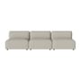 Canapé de jardin modulable Arke tissu beige / 3 modules - L 270 cm - Bolia