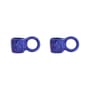 Espressotasse Donut Small keramik blau / Ø 6 x H 5,5 cm - 2er-Set - Petite Friture
