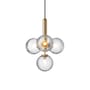Miira 4 Pendant glass transparent / Ø 38 cm - NUURA