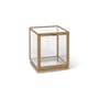 Vitrine Miru verre bois naturel / 40 x 40 x H 42 cm - Ferm Living