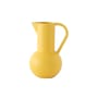 Strøm Small Carafe ceramic yellow / H 20 cm - Handmade ceramic - raawii