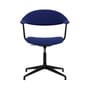 Poltrona girevole Mynt Soft tessuto blu / Seduta e schienale imbottiti - Vitra