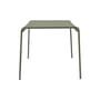 Table carrée Palissade métal vert / 82,5 x 90 - Bouroullec, 2016 - Hay