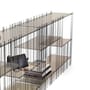 Accessoire  verre / Set 6 étagères pour bibliothèque Metrica Wall A - Prof. 12 cm - Mogg