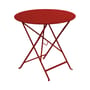 Klapptisch Bistro metall rot Ø 77cm - Klapptisch - Mit Loch für Sonnenschirm - Fermob