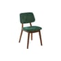 Chaise rembourrée Happy Days tissu vert - POLSPOTTEN