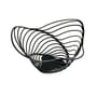 Corbeille Trinity métal noir / Ø 26 x H 12 cm - Adam Cornish, 2013 - Alessi