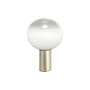 Lampada da tavolo Laguna vetro bianco oro metallo / Ø 26 x H 38 cm - Artemide