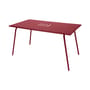 Monceau Rectangular table metal red 146 x 80 cm - 6 people - Fermob
