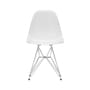 Sedia RE DSR - Eames Plastic Side Chair materiale plastico bianco / (1950) - Piedi in cromo / Riciclato - Vitra