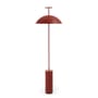 Geen-a Floor lamp metal red / Small reading lamp - H 132 cm - Kartell