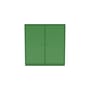 Rangement Cover Cabinet bois vert / L 69.6 x P 30 x H 72,6 cm - 2 portes - MONTANA