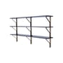 Kaari Shelf wood black / W 200 x H 113 cm - Melamine / Bouroullec, 2015 - ARTEK