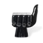 Table d'appoint Fist plastique noir / Pouf - 38 x 54 cm - POLSPOTTEN