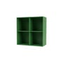 Wandablage Show holz grün / B 69,6 x T 30 x H 69,6 cm - MONTANA