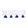 Set de 4 verres à vin Silos bleu - Serax