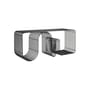Bank Curva metall schwarz / Regal - B 100 cm - AYTM