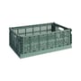 Colour Crate Basket plastic material green Large / 34.5 x 53 cm - Recycled - Hay