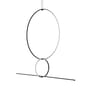 Arrangements 3 LED Pendant metal white black / 3 elements - H 140 x L 170 cm - Flos