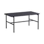 Table basse Rebar métal marbre noir / Marbre - 80 x 49 x H 40,5 cm - Hay