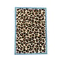 Tappeto Blue Leopard tessuto marrone / 210 x 140 cm - Lana a ciuffi - COLORTHERAPIS