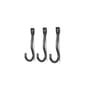 Set de 3 crochet muraux Curvature / Laiton - Ferm Living