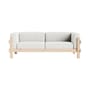 Canapé droit Kube tissu gris / L 220 cm - Normann Copenhagen