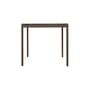 quadratischer Tisch Dapple metall braun / Gelocht - 80 x 80 cm - Ferm Living