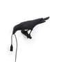 Wandleuchte mit Stromkabel Bird Looking plastikmaterial schwarz / Wandleuchte - Rabe, auf einem Ast sitzend - Seletti
