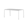 rechteckiger Tisch Panorama metall grau / 160 x 90 cm - 6 Sitze - TIPTOE
