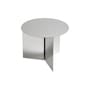Table d'appoint Slit Metal basse argent métal / Ø 45 x H 35 cm - Hay