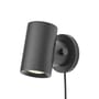 Wandleuchte mit Stromkabel Beam LED metall schwarz / Doppelte schwenkbare Beleuchtung - Muuto