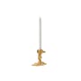 Kerzenleuchter Drip Small gold metall / 14 x 8 x H 14 cm - Aluminiumguss - POLSPOTTEN