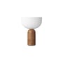 Lampada senza fili ricaricabile Kizu LED pietra arancione / Base marmo - H 24 cm - NEW WORKS