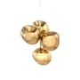 Pendelleuchte Melt Chandelier Mini plastikmaterial gold / LED / Ø 54 x H 63 cm / Metallisiertes Polykarbonat (wechselt die Farbe) - Tom Dixon