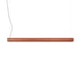 Suspension Seki-Han bois naturel / Réédition 1963 - L 169 cm - Flos