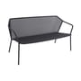 Gartensofa 2-Sitzer Darwin metall schwarz / Netzgitter aus Metall - L 140 cm - Emu