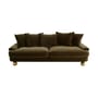 Divano destro Greenwich tessuto verde / L 220 cm - Velluto - Jonathan Adler