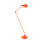 Lampadaire Loft métal orange / 2 bras articulés - H max 160 cm - Jieldé