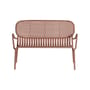 Panca Week-end metallo marrone / Alluminio - L 114 cm - Petite Friture