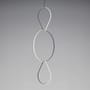 Arrangements 4 LED Pendant metal white black / 3 elements - H 240 x L 100 cm - Flos
