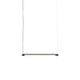 Fine LED Pendant metal black / L 60 cm - Horizontal or vertical position - Muuto