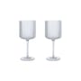 Ripple Red wine glass glass transparent / Set of 2 - 32.5 cl - Ferm Living