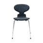 Chaise rembourrée Fourmi tissu bleu / Empilable - Arne Jacobsen, 1952 - Fritz Hansen