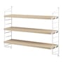 Regal String® Pocket holz natur / B 60 x H 50 cm - Neuauflage 1949 - String Furniture