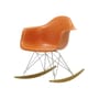 Rocking chair RE RAR - Eames Plastic Armchair materiale plastico arancione / (1950) - Riciclata - Vitra