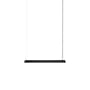 Suspension Linear LED métal noir / L 87,2 cm - Muuto