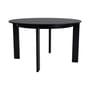 Tavolo rotondo Chisel 25 legno nero / Ø 127 cm - 4 piedi - Hay