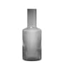 Caraffa Ripple vetro grigio trasparente / 1L - Bicchiere soffiato a bocca - Ferm Living