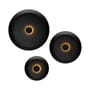 Oloha Trio Outdoor wall light metal black / Wireless lamp - Set of 3 - Fatboy